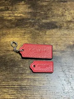 COACH チャーム 2点セット レッド