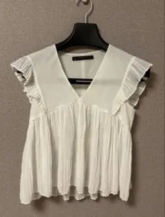【ZARA】シフォントップス