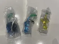 ピクミン　めじるしアクセサリー2　ガチャガチャ 3点セット　岩　青　黄