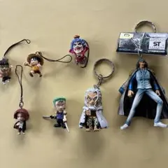 ワンピース フィギュアセット 、ストラップ、キーホルダー他7体