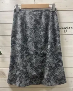 【緊急SALE】レース調スカート　黒　裏地付き