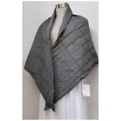 【未使用】ユニクロU　ダウンストール　薄緑　ショール　マフラー　軽量ブランケット