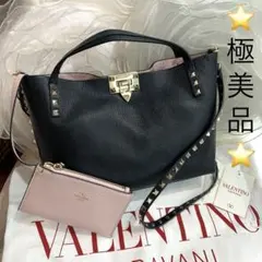 ☆極美品☆VALENTINO GARAVANI ロックスタッド 2WAYバッグのサムネイル