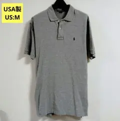 USA製.Polo by Ralph Lauren.グレー.ポロシャツ.M