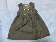 FAMILIAR ファミリア グレー ワンピース 100size 女の子