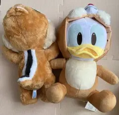 ぬいぐるみ　着ぐるみ ディズニー　デール & ドナルド　2点