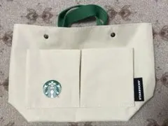 Starbucks キャンバスバッグ バックインバック　クリーム色