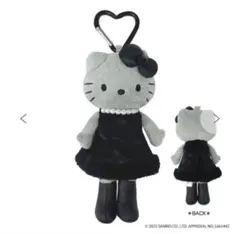 スタイルアップ　キティ　ハローキティ ぬいぐるみ 黒ドレス　バックチャーム