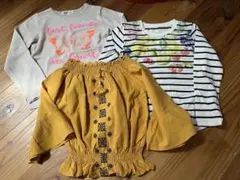 子供服 3着セット ニット ロンT ブラウス 110 120 H&M MPS