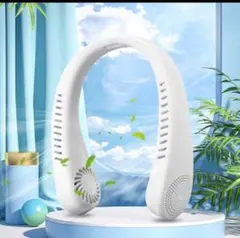 首掛け扇風機 ネッククーラー ネックファン ハンディファン 白