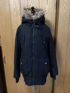 お値下AmericanSlashリアルファーボアライナーフード付ロングジャケット