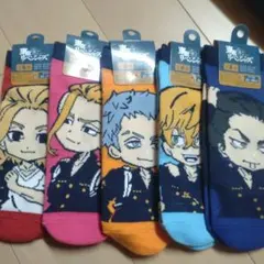 東京リベンジャーズ ソックス 22-24cm 5足セット