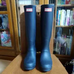 新品 HUNTER ブラック ロングブーツ（長靴）