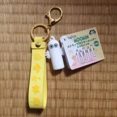 MOOMIN ストラップ付きキーホルダー ニョロニョロ 黄色のサムネイル