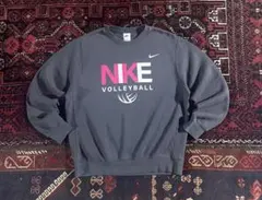 NIKE ナイキ プリント スウェット トレーナー グレージュ L