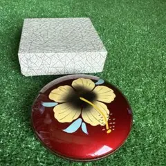 ネ293】香合 黄花 溜塗 茶道具 古物のサムネイル