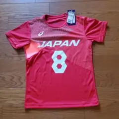 ASICS 日本代表 レプリカTシャツ Sサイズ 8番 YANAGIDA