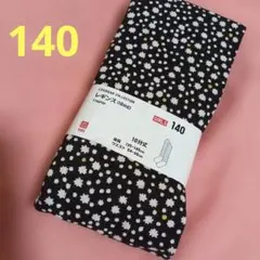 新品♡UNIQLO 花柄レギンス 　キッズレギンス　140　10分丈 　女の子用