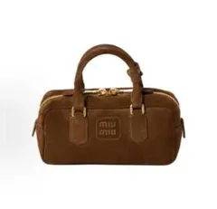 Miu Miu スエードブラウンハンドバッグ