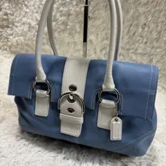 【希少色】COACH ハンド　ショルダーバッグ(肩掛け) ソーホー　レザー
