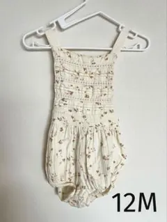 liilu 花柄 ロンパース 12M