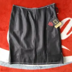 新品♥️KAHA by TOKYO FUR 黒 羊革 ラム スカート 9号 M