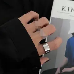 シルバー925 リング　男女兼用　ヴィンテージ　韓国　シンプアクセサリー