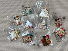 ミッキー ミニー クリスマス ピンバッジ 10個セット