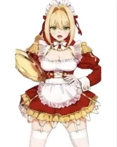 FGO fate ネロ メイド コスプレ衣装 ウィッグ Mサイズ フルセット