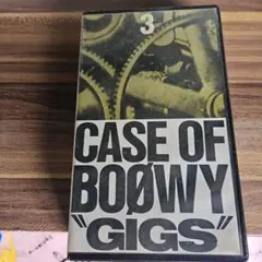 CASE OF BOØWY "GIGS" 3 VHS　ポストカード付超レアビデオ