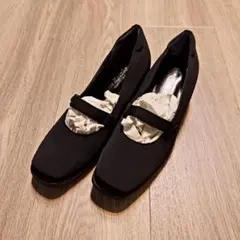 【新品】Miss Kyouko ストラップ パンプス 黒 24.5のサムネイル