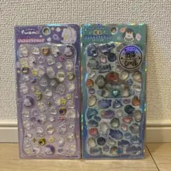 プチドロップステッカー ジュエルプチドロップ シマエナガ　うみのなかまたち