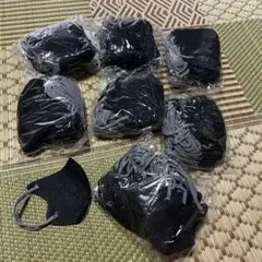 黒の立体型不織布マスク大量セット180枚➕