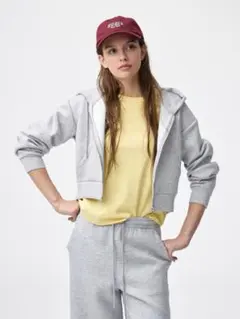 GU パフスウェットフルジップパーカ