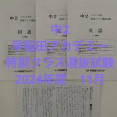 2025年最新】早稲アカ 特訓選抜 中2の人気アイテム - メルカリ