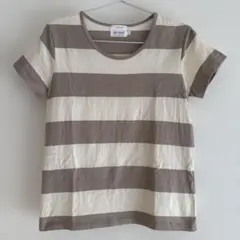 【LE JUN】 ボーダー柄 半袖Tシャツのサムネイル