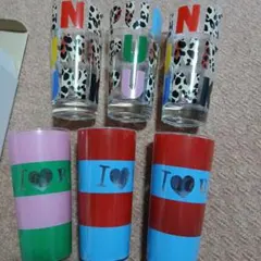 RNA カラフルガラスコップ 6個セット