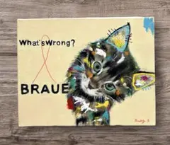 R様専用　 猫の絵画　アクリル画　BAEZ3