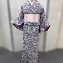 浴衣 ゆかた ユカタ 白✖️黒 Lサイズ 花火に L浴衣単品 ポリエステル