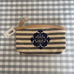 ESTEE LAUDER ストライプ柄ポーチ　2面ミラーのサムネイル