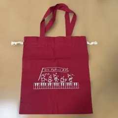 It's Follies 巾着バッグ レッドのサムネイル