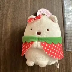 新品　タグ付き　すみっコぐらし　いちごの衣装を着たしろくま　非売品