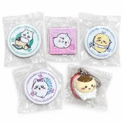 ちいかわくら寿司 コラボ あのこラッコモモンガくりまんじゅう缶バッジマグネット