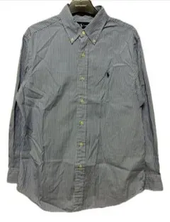 90's Ralph Lauren 長袖 ストライプボタンダウンシャツ