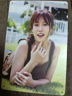 〜大幅値下げ〜【新品未使用】深田恭子 激レア ブリキ看板 グラビア 入手困難