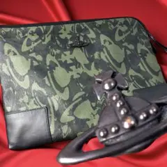 ヴィヴィアンウエストウッド　カモフラ　オーブ　セカンドバッグ　クラッチバッグ迷彩