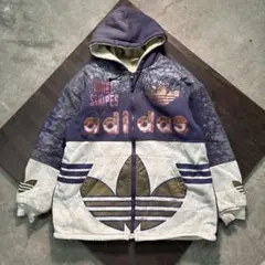 ★7W4 adidas 80’s ボアパーカー　フルジップ　ボアジャケット　古着