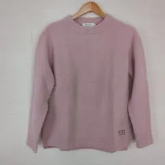 クロコダイル　SWITCH MOTION ピンク クルーネックセーター