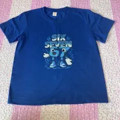 イタリアンブレインロット 半袖Tシャツ 青67 130 グレー