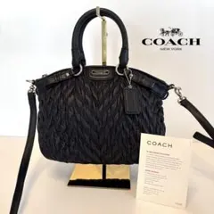 ♡極美品♡コーチ　マディソン ギャザー 2way ショルダーバッグ F18598